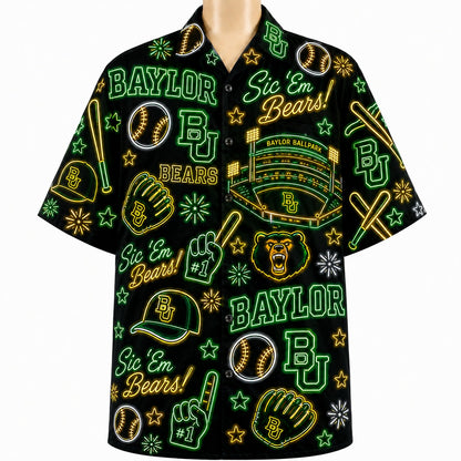All College Basketball Teams Neon Viber Unisex Hawaiian Shirt For Men & Women