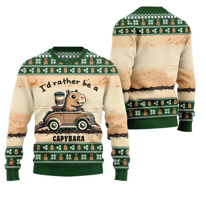 Be A Capybara Ugly Holiday Sweater