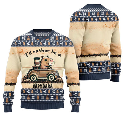 Be A Capybara Ugly Holiday Sweater