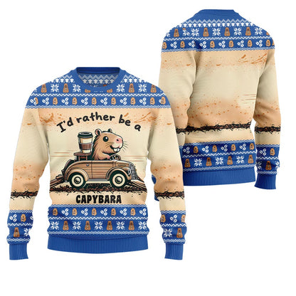 Be A Capybara Ugly Holiday Sweater