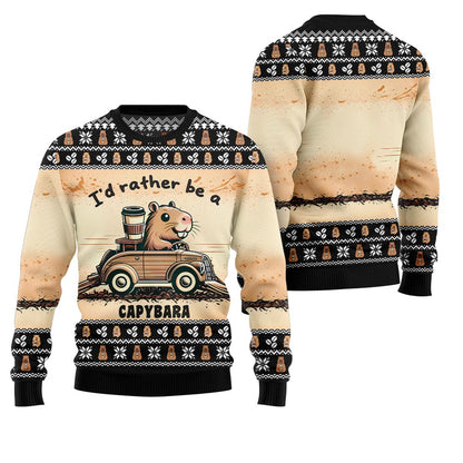 Be A Capybara Ugly Holiday Sweater