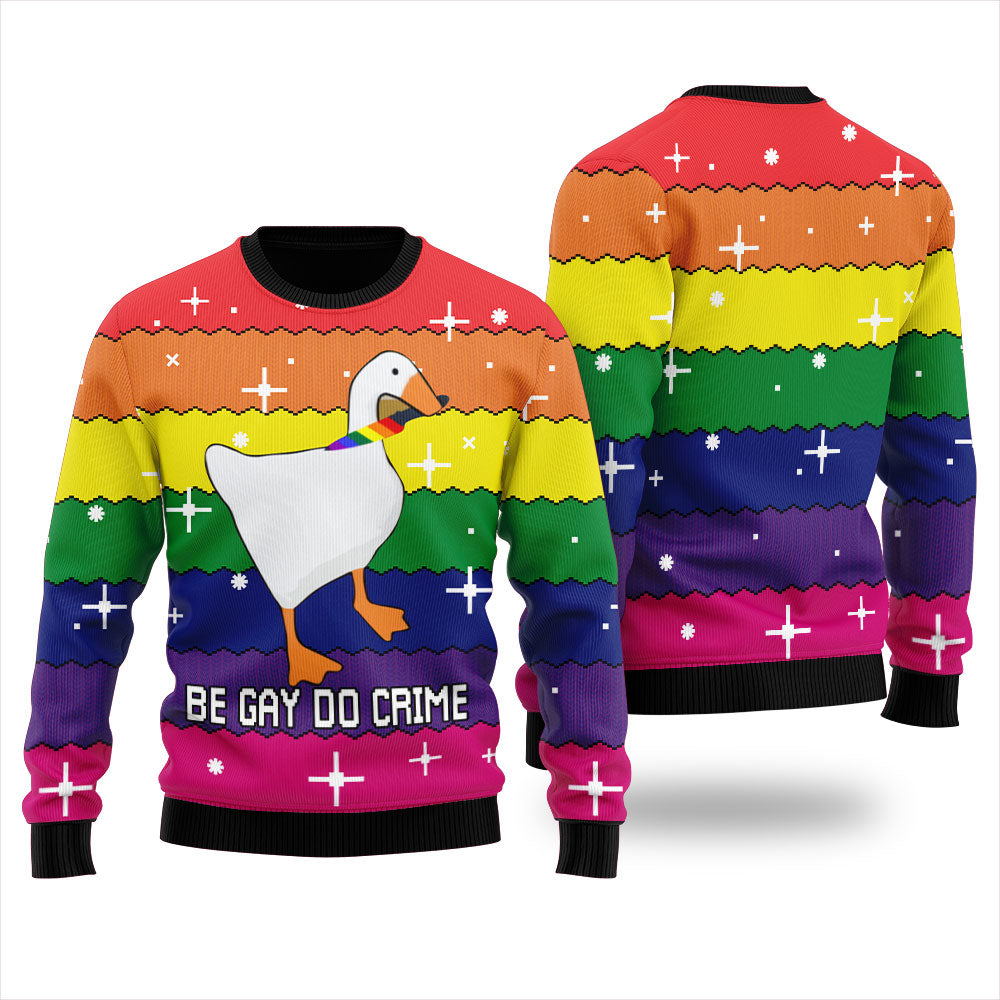 Be Gay Do Crime Ugly Christmas Sweater