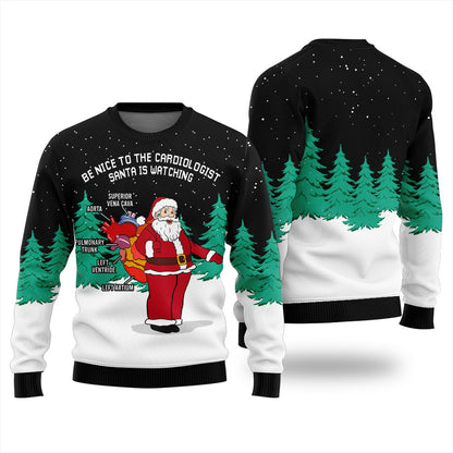 Be nice to Cardiologist Ugly Christmas Sweater