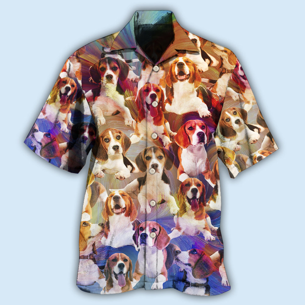 Beagle Dog Cool Vintage Style - Hawaiian Shirt 