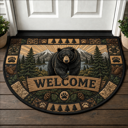 Buffalo Welcome Mat – Wild and Free Rustic Nature Doormat - 5to9vibe