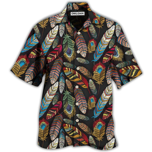 Hawaiian Shirt / Adults / S Native Beautiful Feather Look At - Hawaiian Shirt 