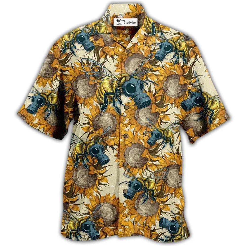 Hawaiian Shirt / Adults / S Bee Bees Fly Everywhere And Sunflowers - Hawaiian Shirt 