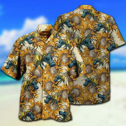Bee Bees Fly Everywhere And Sunflowers - Hawaiian Shirt 