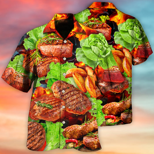 BBQ Beefsteak Salad - Hawaiian Shirt 