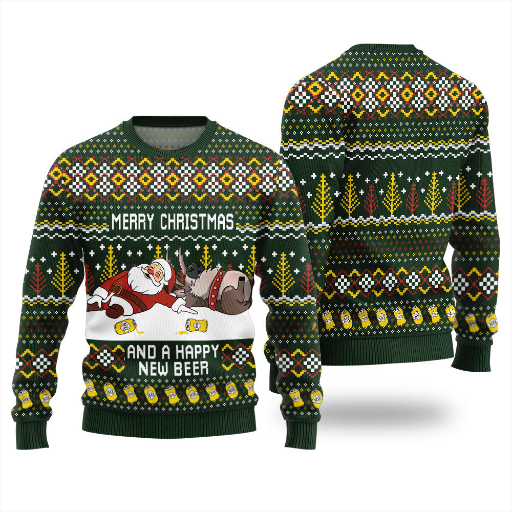 Beer and Cheers Ugly Christmas Sweater For Women