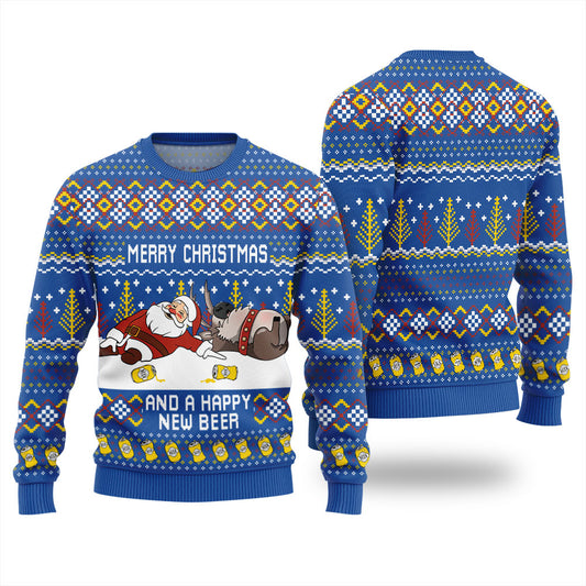 Beer and Cheers Ugly Christmas Sweater For Women