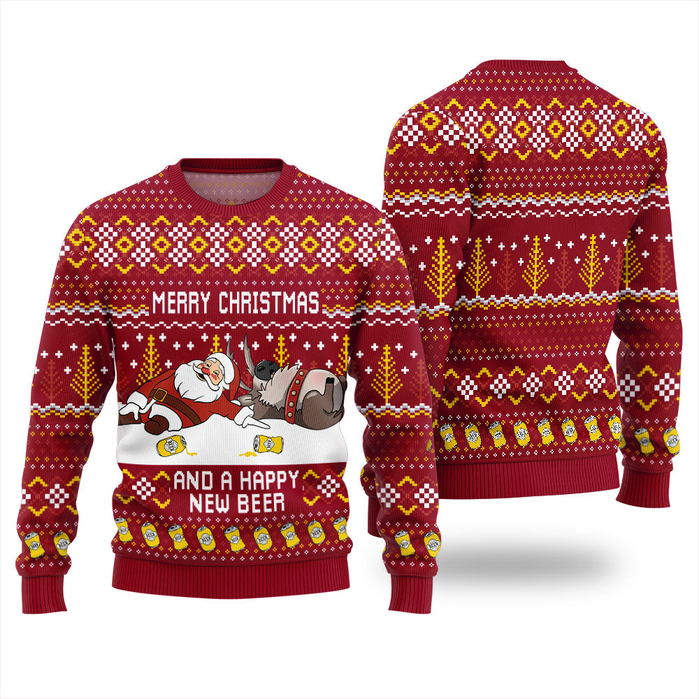 Beer and Cheers Ugly Christmas Sweater For Women