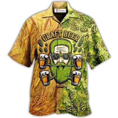 Hawaiian Shirt / Adults / S Beer Drink First Think Later - Hawaiian Shirt 