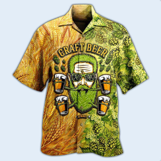 Beer Drink First Think Later - Hawaiian Shirt 