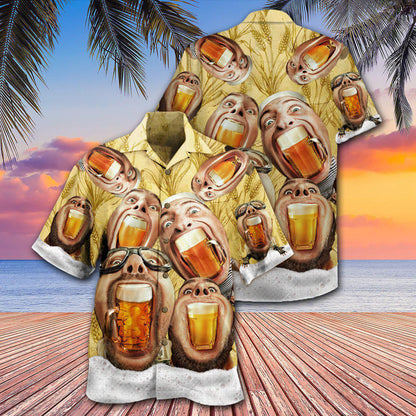 Beer Wish You Were Beer - Hawaiian Shirt 