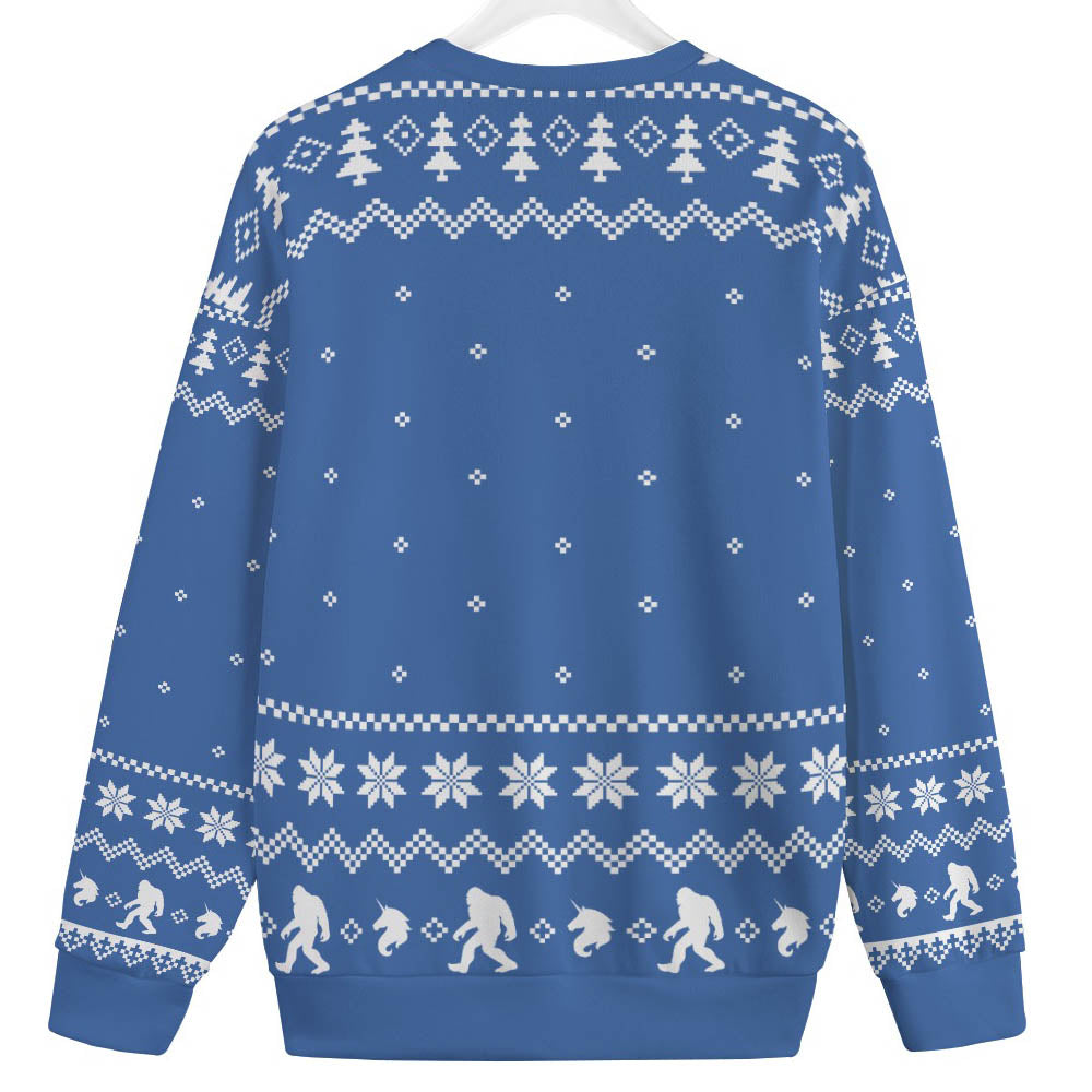Believe In Bigfoot Women's Plus Size Ugly Christmas Sweater