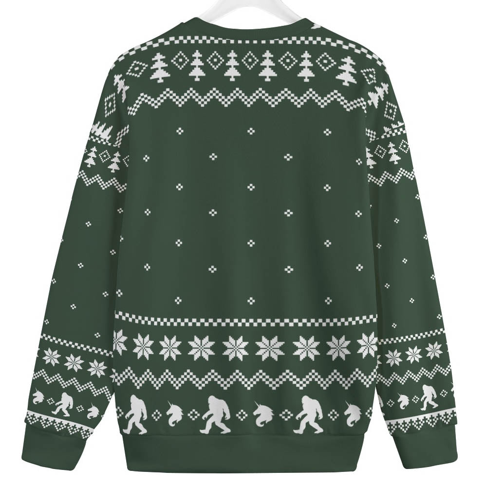Believe In Bigfoot Women's Plus Size Ugly Christmas Sweater