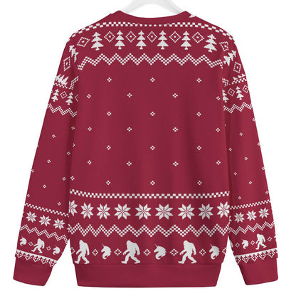 Believe In Bigfoot Women's Plus Size Ugly Christmas Sweater