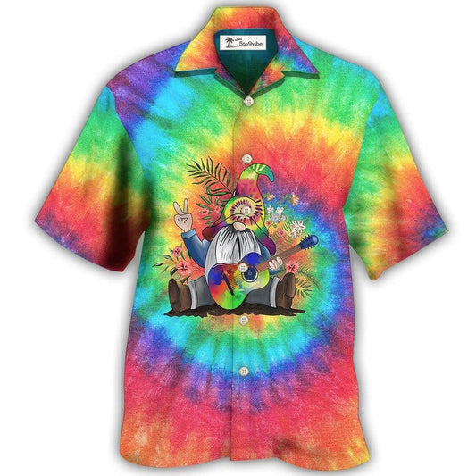 Hawaiian Shirt / Adults / S Hippie Believe In The Power Of Music Hippie Gnome - Hawaiian Shirt 