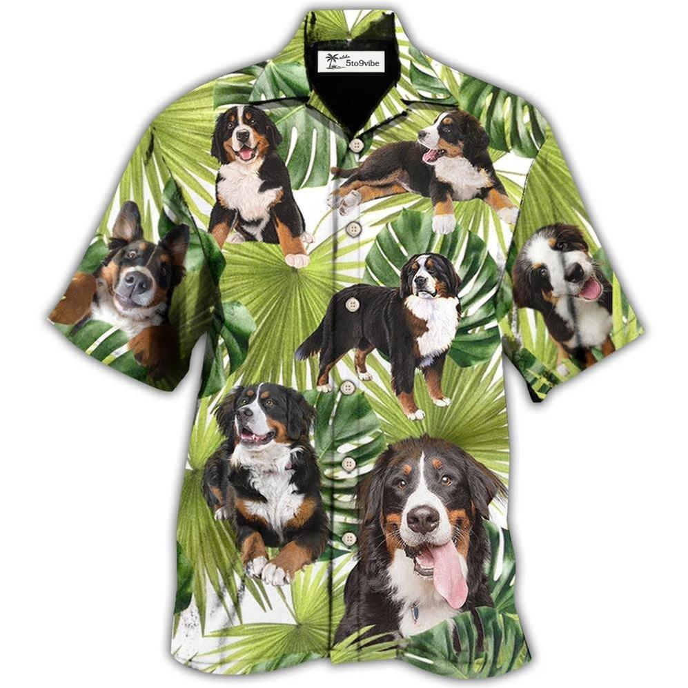 Hawaiian Shirt / Adults / S Bernese Mountain Dog Tropical Leaf Lover - Hawaiian Shirt 