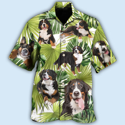 Bernese Mountain Dog Tropical Leaf Lover - Hawaiian Shirt 