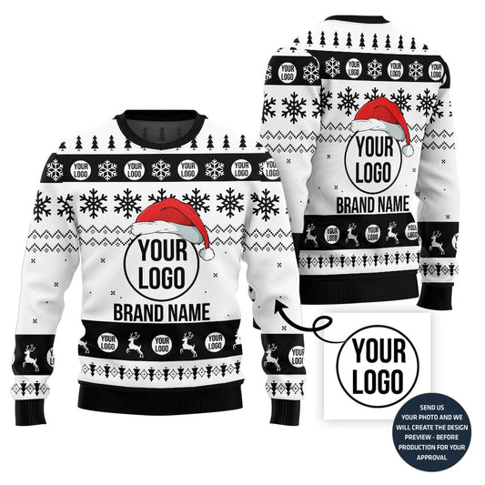 Best Custom Logo And Brand Santa Hat Xmas Sweater