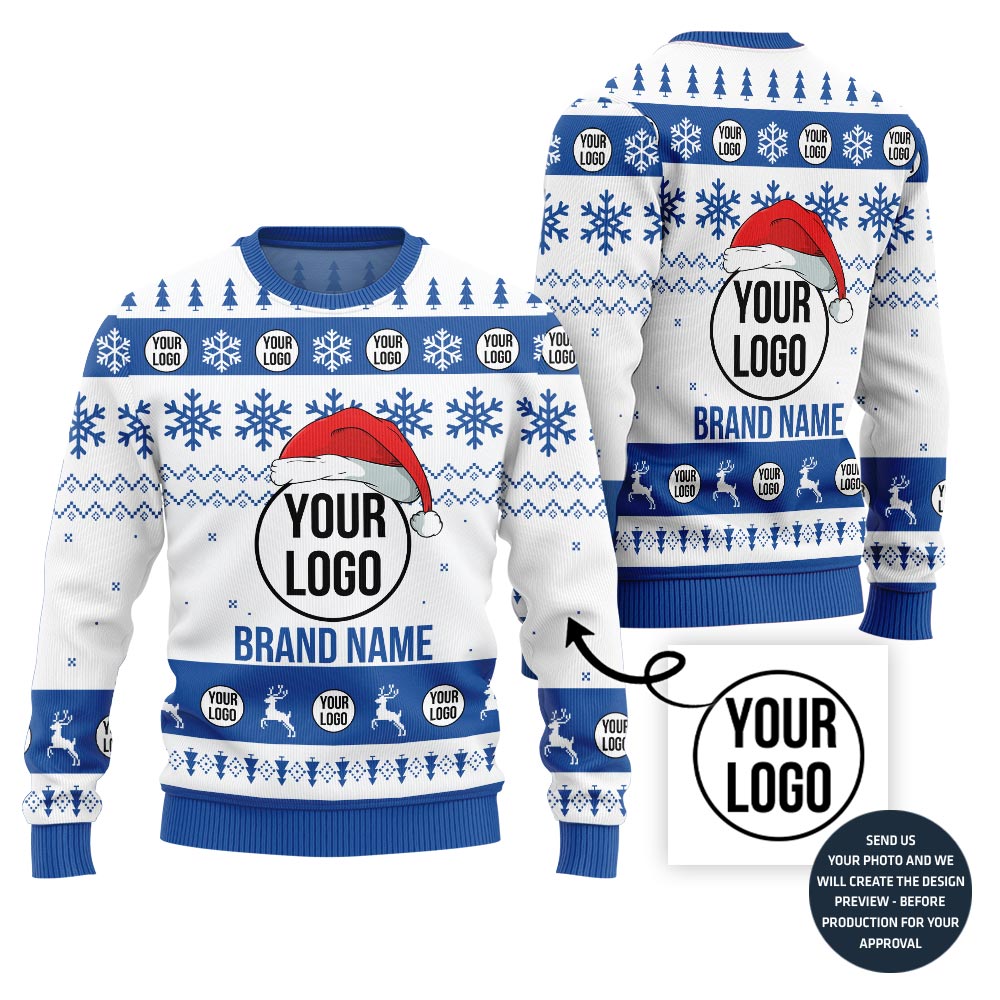 Best Custom Logo And Brand Santa Hat Xmas Sweater