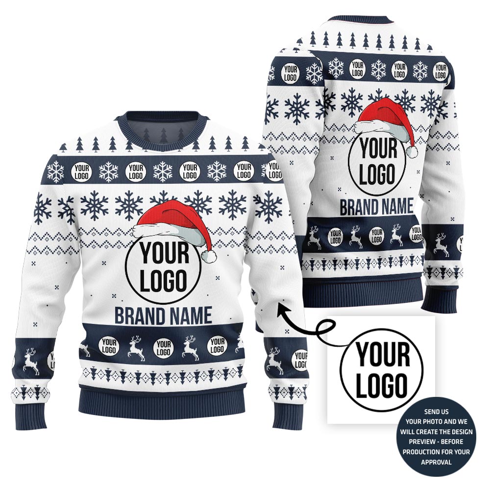 Best Custom Logo And Brand Santa Hat Xmas Sweater