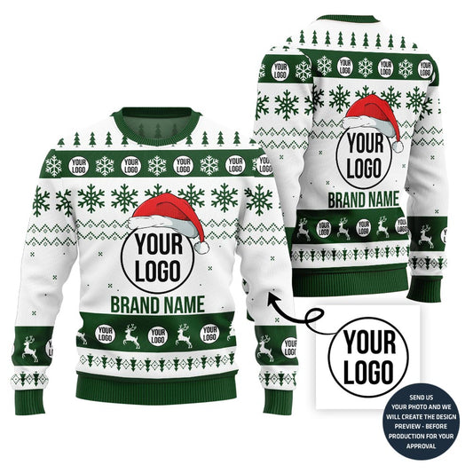 Best Custom Logo And Brand Santa Hat Xmas Sweater