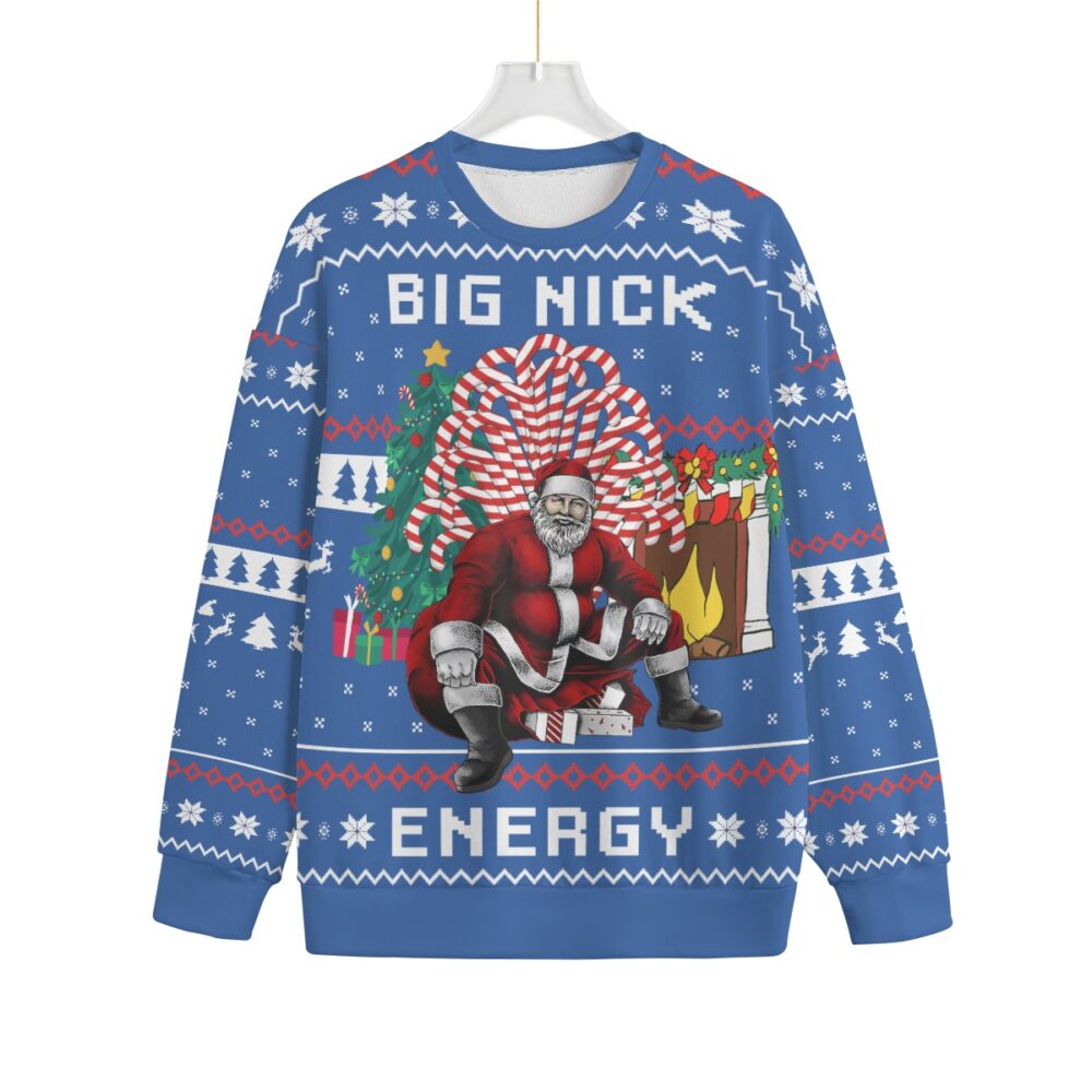 Big Nick Energy Santa Women's Plus Size Ugly Christmas Sweater