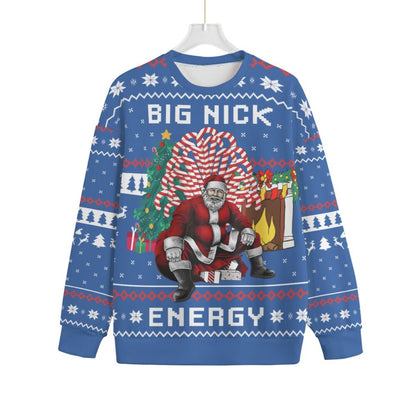 Big Nick Energy Santa Men Big And Tall Christmas Sweater