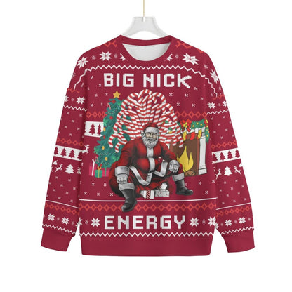 Big Nick Energy Santa Women's Plus Size Ugly Christmas Sweater