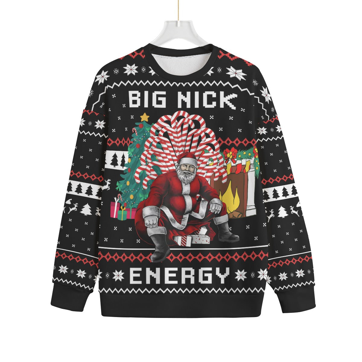 Big Nick Energy Santa Plus Size Ugly Christmas Sweater