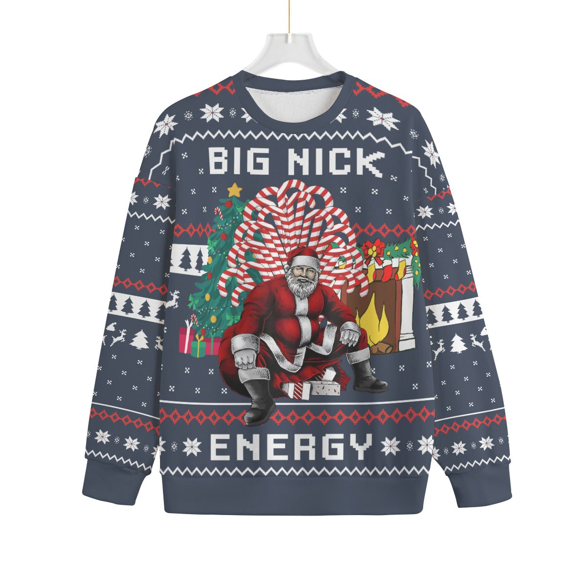 Big Nick Energy Santa Plus Size Ugly Christmas Sweater