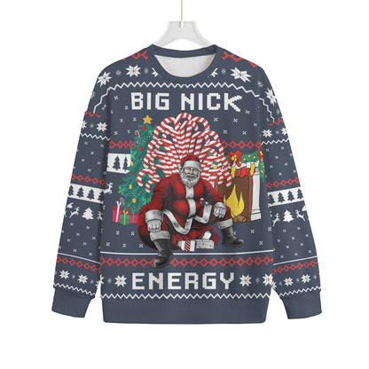Big Nick Energy Santa Plus Size Ugly Christmas Sweater
