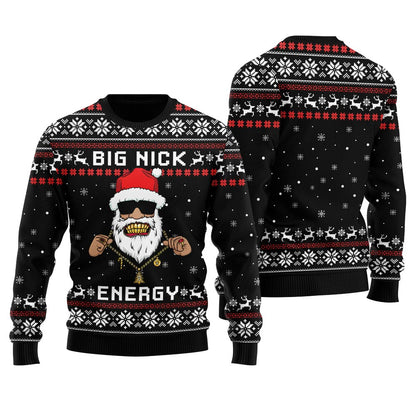 Big Nick Energy Santa Women's Ugly Christmas Sweater