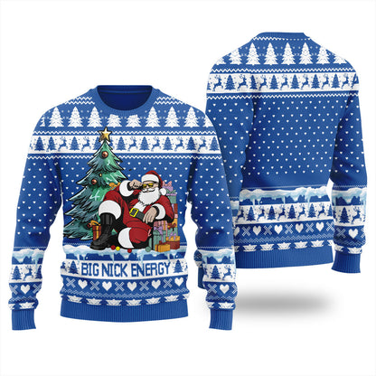 Big Nick Energy Santa Ugly Christmas Sweater