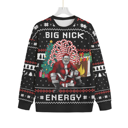 Big Nick Energy Santa Women's Plus Size Ugly Christmas Sweater