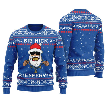 Big Nick Energy Santa Women's Ugly Christmas Sweater