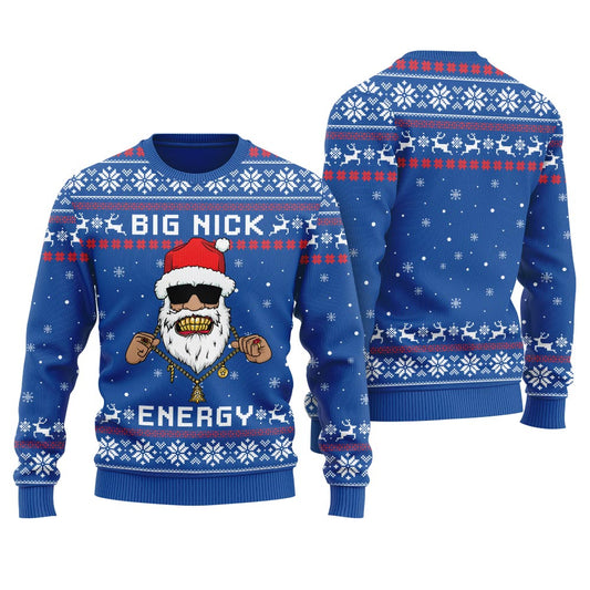 Big Nick Energy Santa Women's Ugly Christmas Sweater