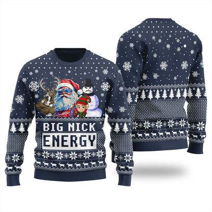 Big Nick Energy Christmas Sweater Men