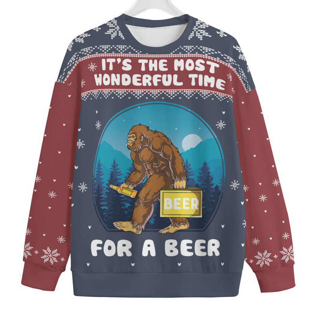 Bigfoot Big And Tall Christmas Sweater