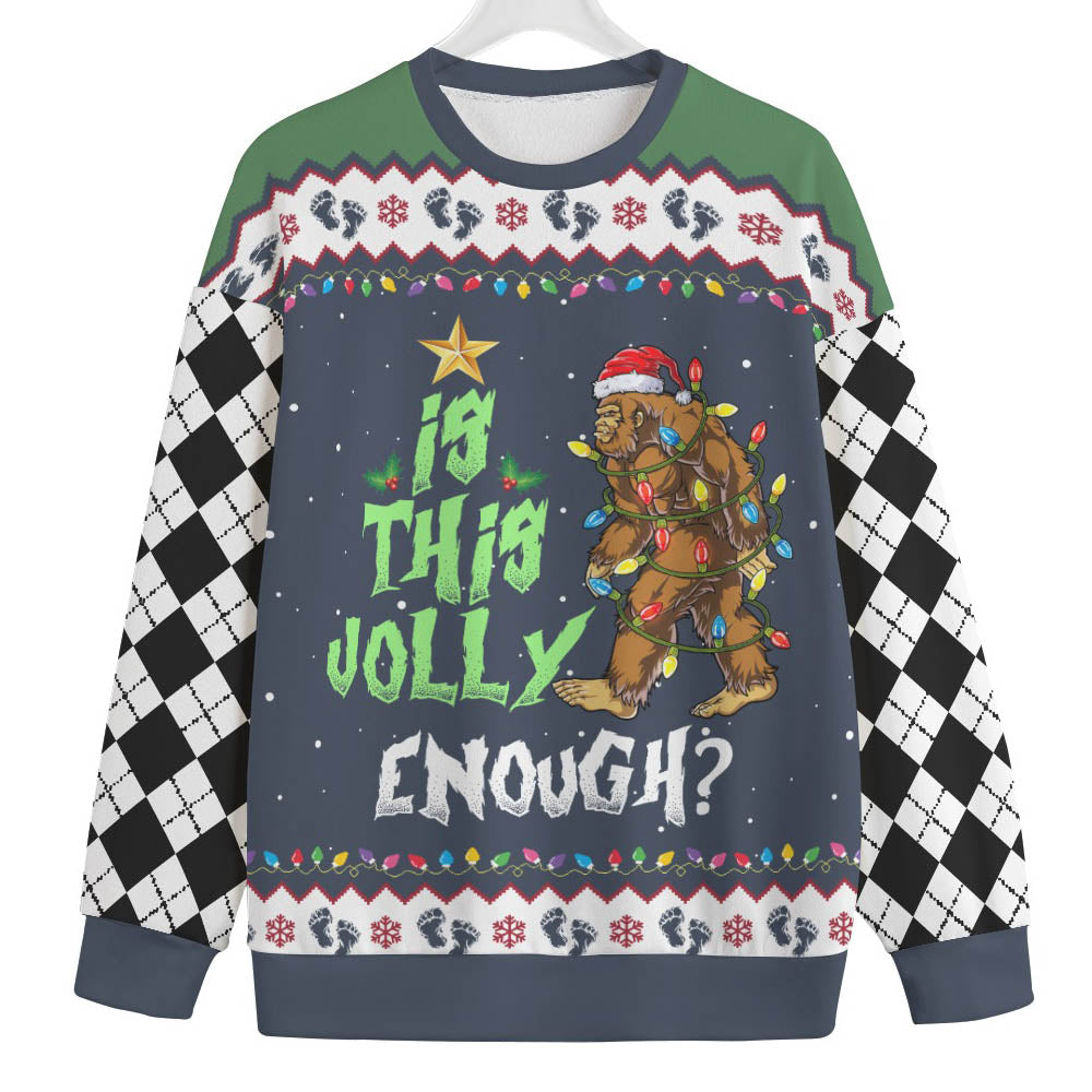 Bigfoot Womens Plus Size Christmas Sweater