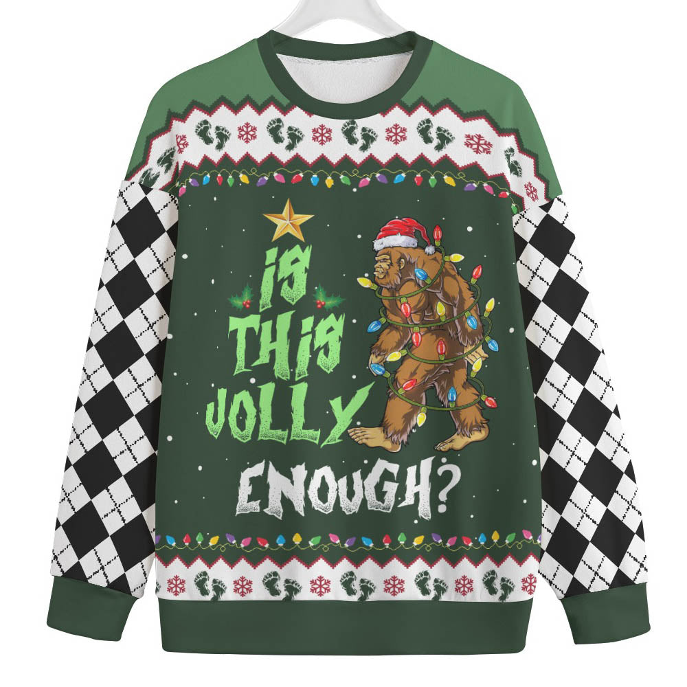 Bigfoot Womens Plus Size Christmas Sweater