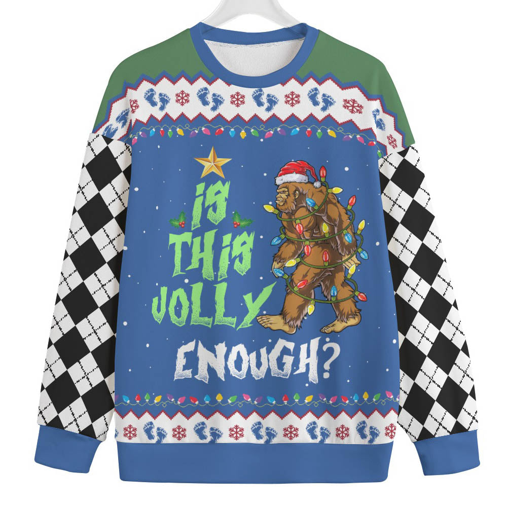 Bigfoot Womens Plus Size Christmas Sweater