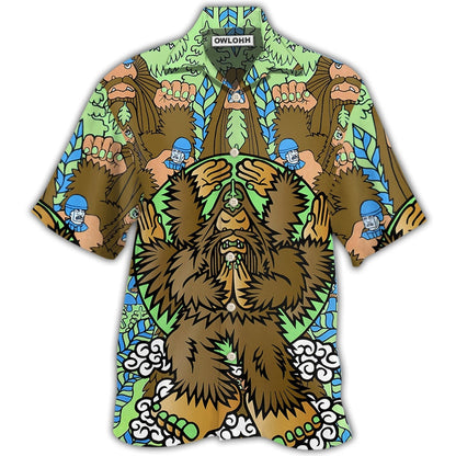 Hawaiian Shirt / Adults / S Bigfoot Funny Art Style - Hawaiian Shirt 