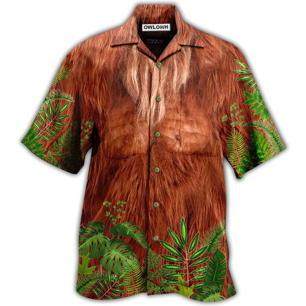 Hawaiian Shirt / Adults / S Bigfoot Hair Don't Care - Hawaiian Shirt 