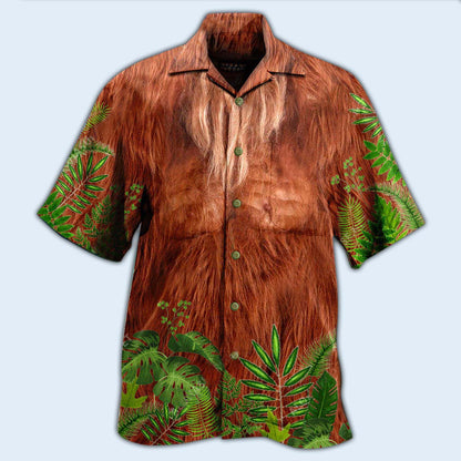 Bigfoot Hair Don't Care - Hawaiian Shirt 