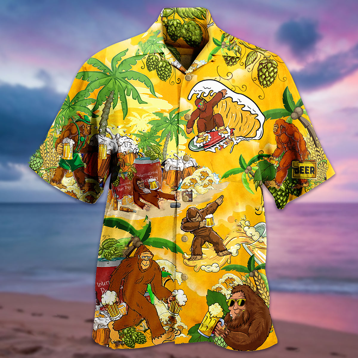 Bigfoot Summer Beer - Hawaiian Shirt 