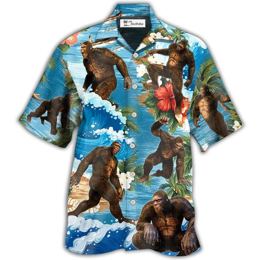Hawaiian Shirt / Adults / S Bigfoot Tropical Style - Hawaiian Shirt 